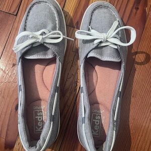 Keds Women's Gray Canvas Loafers